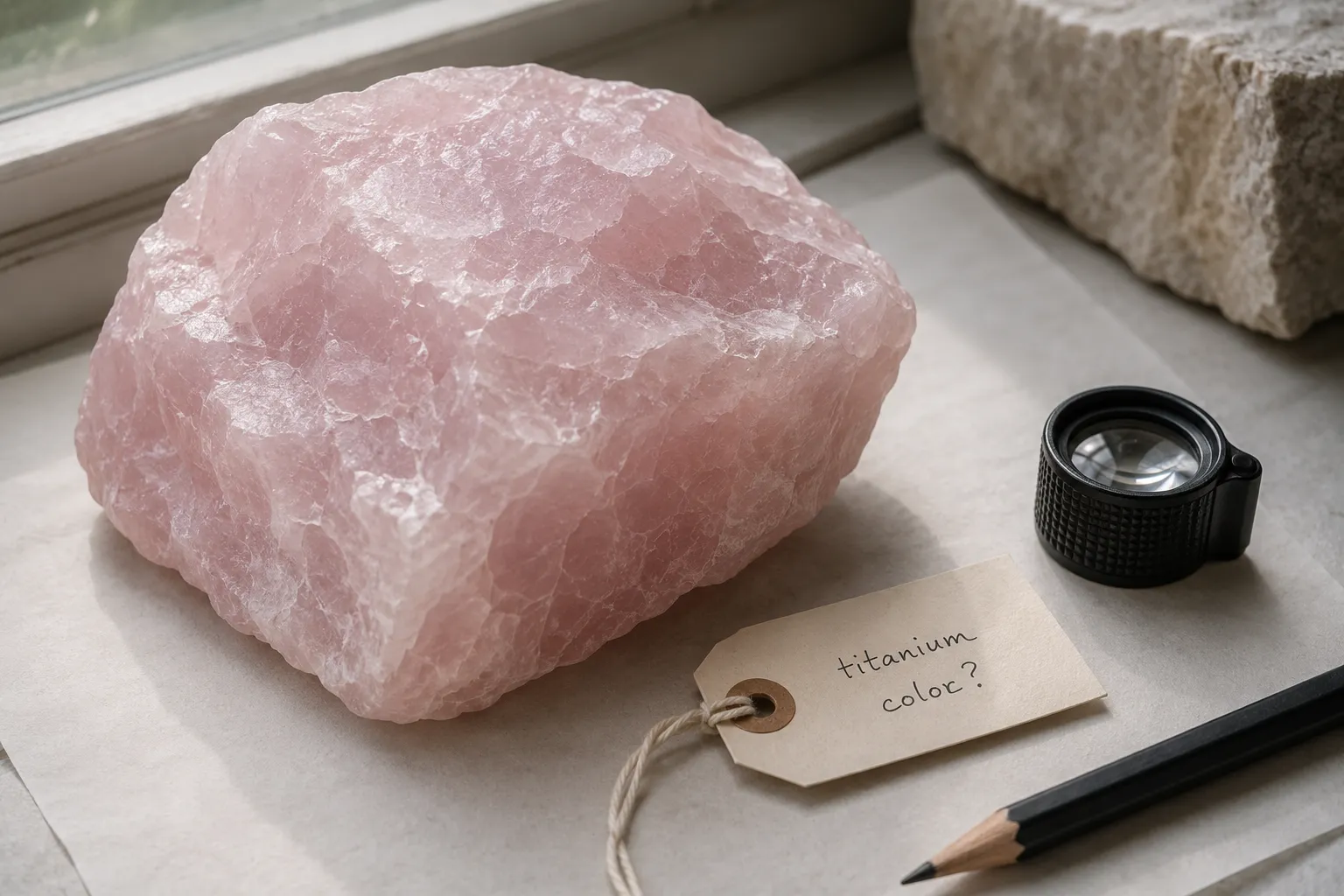 Debunking the Myth: Why Titanium Doesn't Cause the Pink in Rose Quartz